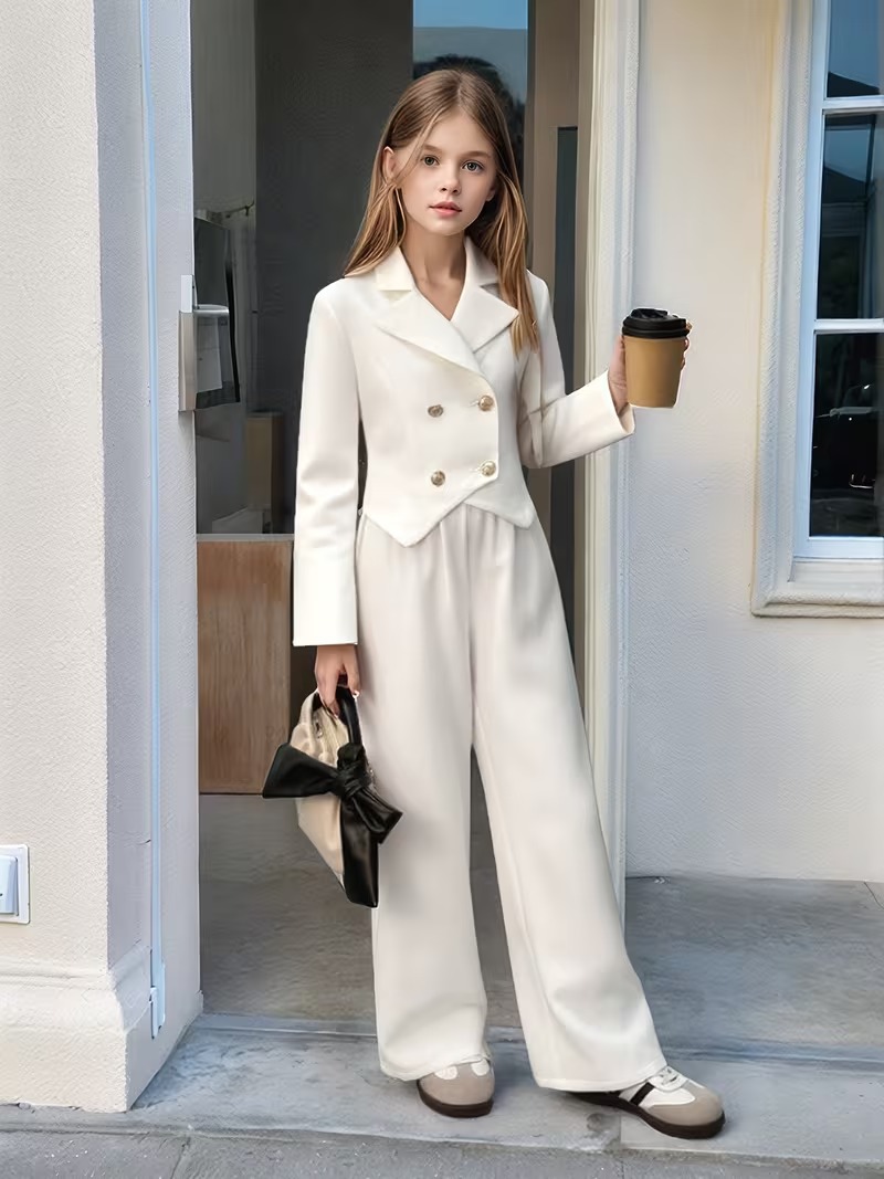 Ensemble Fille 2 Pièces – Veste et Pantalon – Image 3