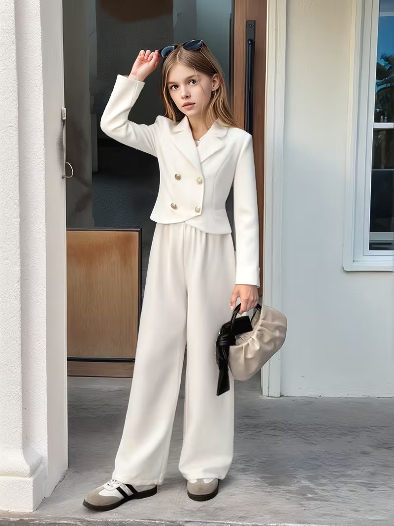 Ensemble Fille 2 Pièces – Veste et Pantalon – Image 2